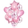14Pcs Multi Confetti Balloon Happy Birthday Party Balloons Rose Gold Helium Ballons Boy Girl Baby Shower Party Supplies