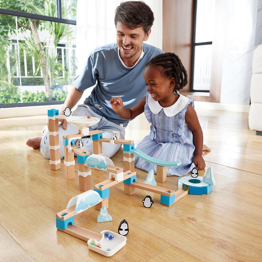 Hape Rolling Reconfigurable Ages 3 and Up Slider, Penguin, E1113,