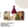Christmas Tree Topper Bow 70x15.7 Inch Velvet Red Topper Big Christmas Tree Bows For Holiday Party Wedding Wall Room Window