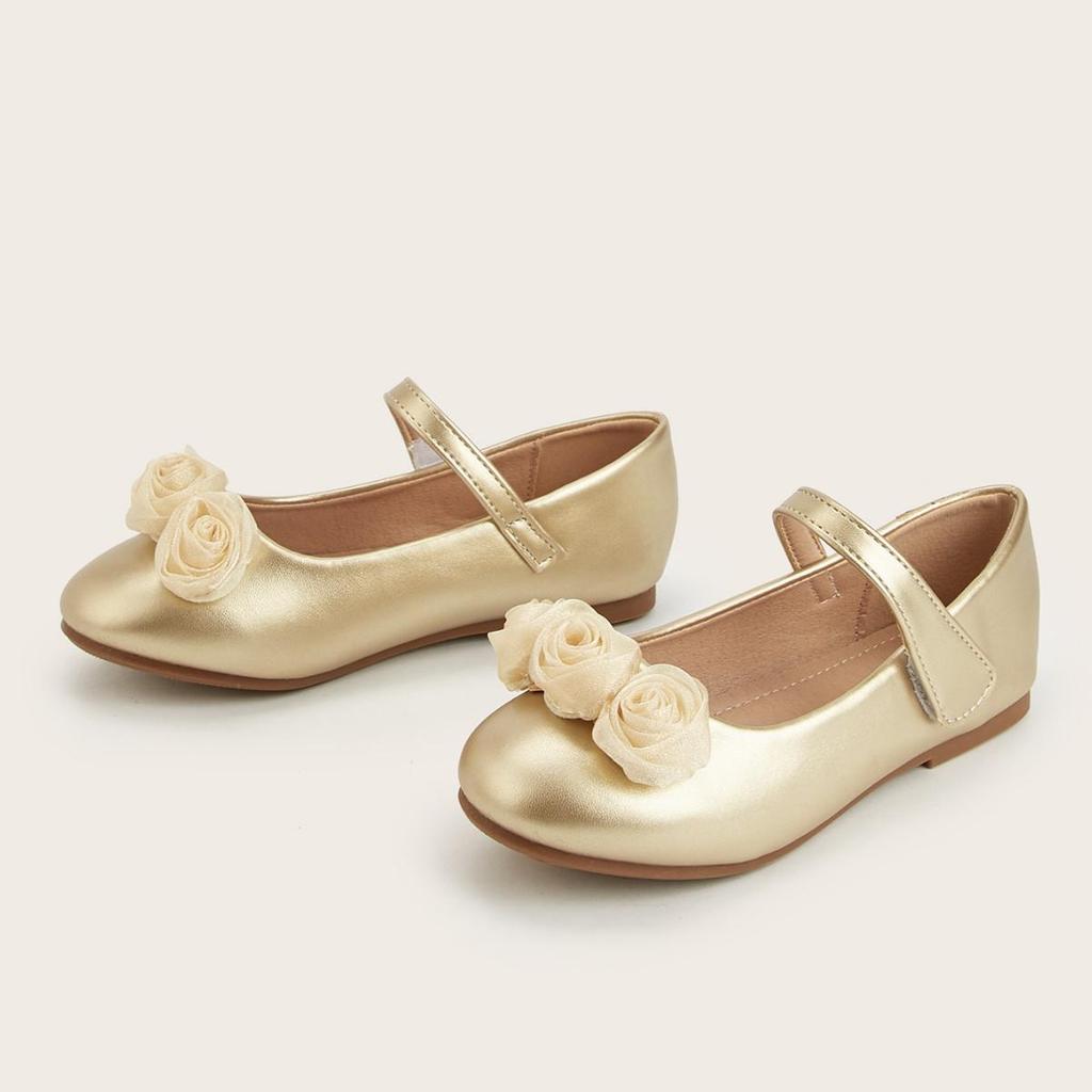 2026 Mädchen Leder Blume Flach Prinzessin Schuhe