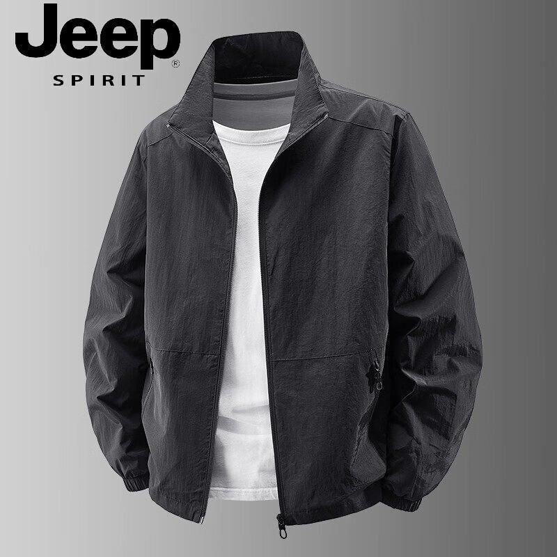 JEEP SPIRIT Men s Lightweight Stand Collar Casual Jacket M