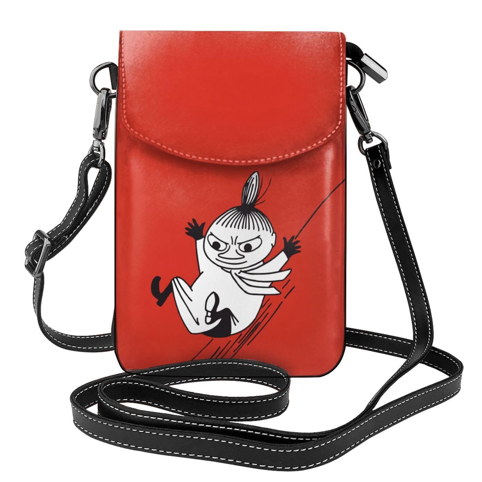 

[MINIER] Moomin Little My smartphone pouch, genuine leather, for women and men. This slim, lightweight smartphone pouch is a popular and cute
