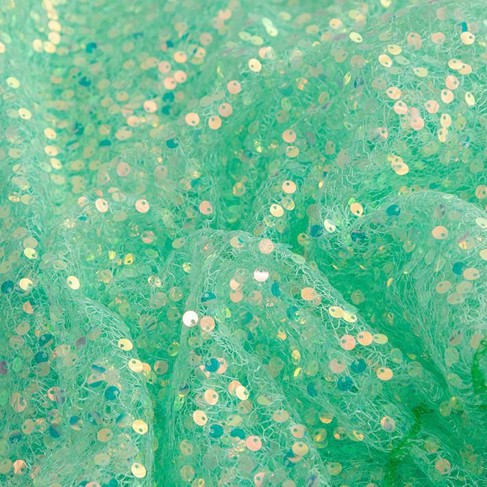 

Многоцветная сетчатая ткань с пайетками, переливающаяся блестящая ткань для одежды на заказ, платья, русалки, декора стола, свадебного декора, поделок своими руками 125x50cm зелёный