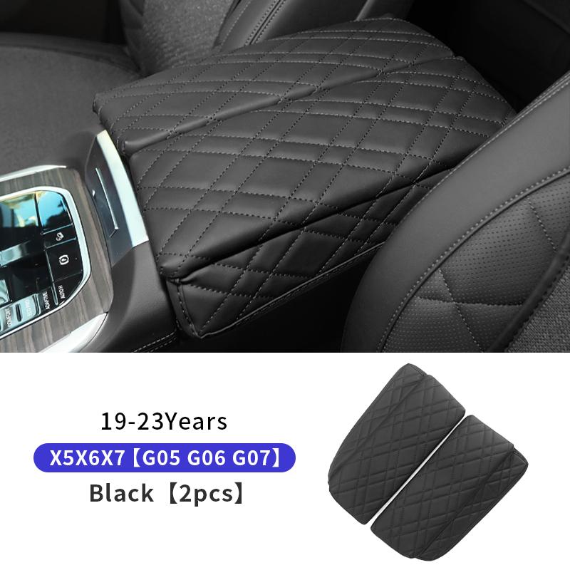 

For BMW X5 X6 X7 G05 G06 G07 LHD Car Armrest Box Cover PU Leather Center Console Protector Cushion Pad Auto Interior Accessories