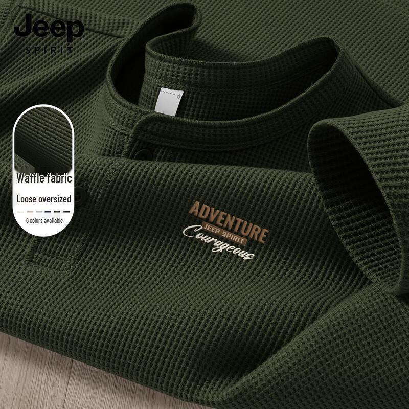 JEEP SPIRIT Men s Graphic Long Sleeve Casual T-Shirt 3XL