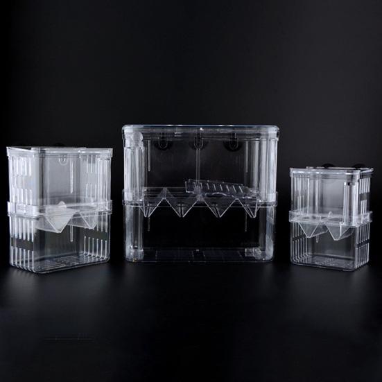 Dvouvrstvá průhledná nádrž pro chov ryb Všestranný akvarijní izolační box