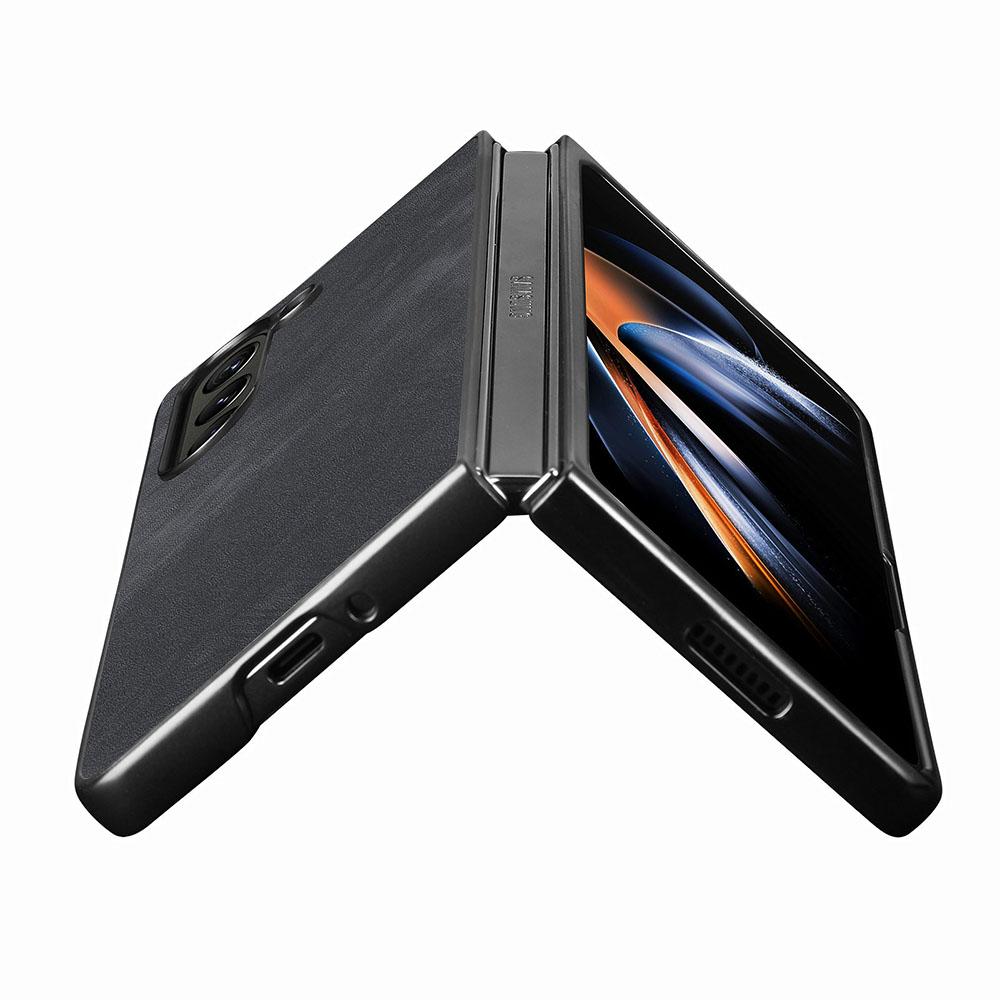 For Samsung Galaxy Z Fold5 5G Vintage PU Leather+PC Phone Case Anti-Scratch Protective Cover
