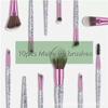 Colorful Makeup Brush Set Glitter Shinny Crystal Foundation Blending Power Cosmetic Beauty Make Up Tool Set