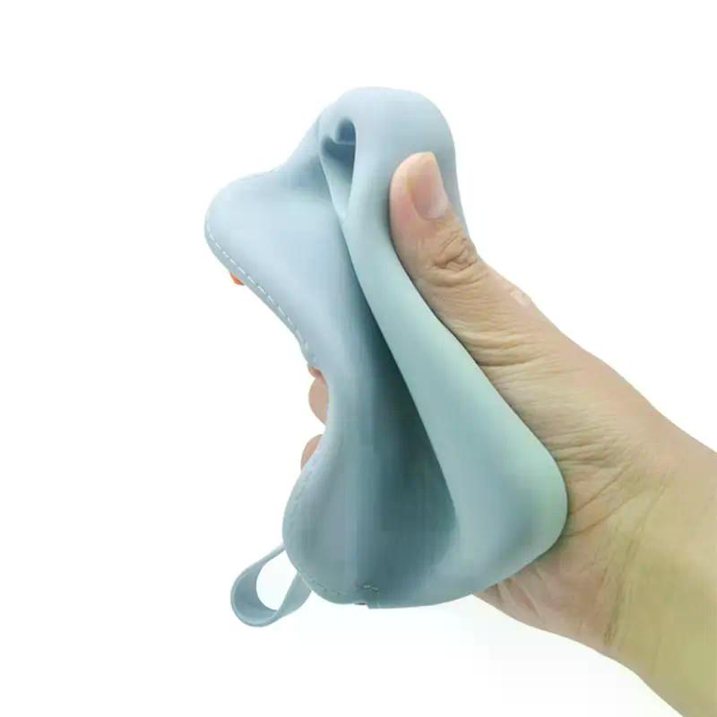 Portable Silicone Reusable Storage Bag Easy To Carry For Storing Makeup Stationery And Electronics