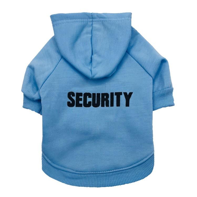 Dog & Cat Fleece Hoodie - Security Design for Autumn/Winter