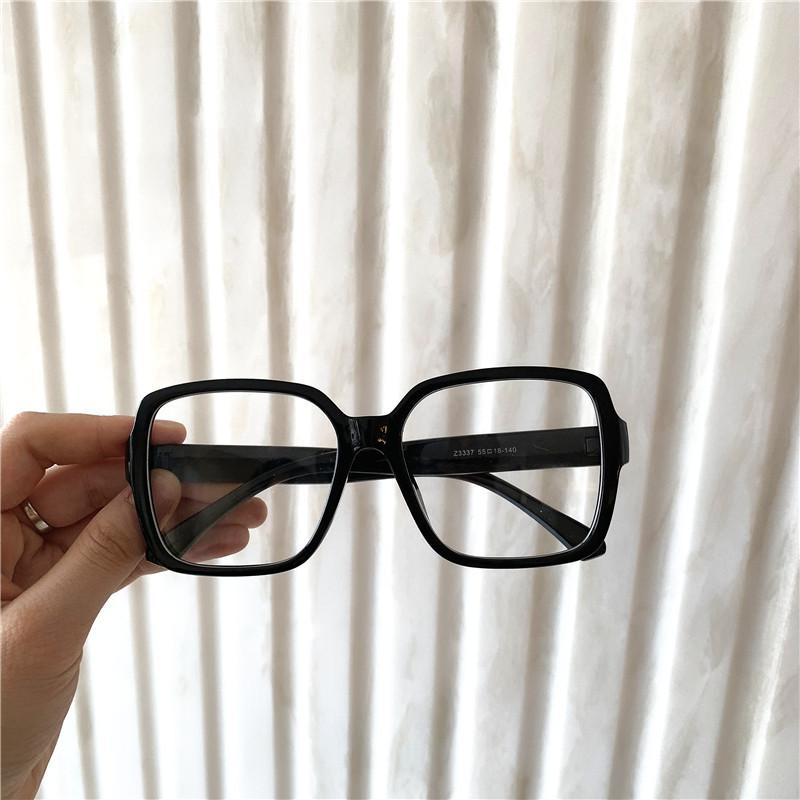 

JYL TS Square Glasses Women Blue Light Blocking INS Black Frame Plain ZN3337 A-4989 boysenberry