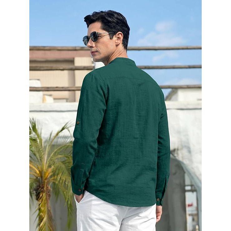 Men's Cotton Blend Full Sleeve Kurta Shirts Pack of 1 Designed for Festive Moments, Cultural Functions, or Casual Gatherings