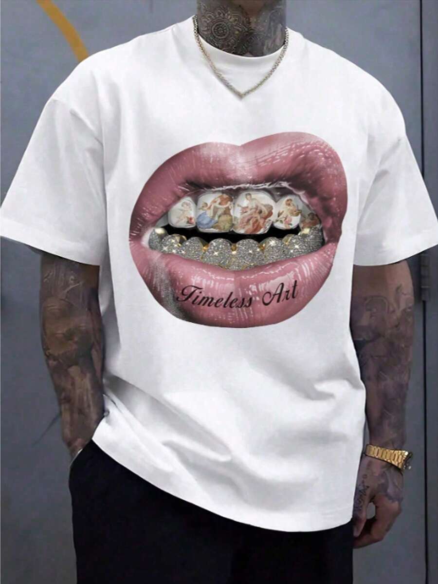 

Los Angeles LA Letter Hand Gesture Logo Print Casual Oversized Unisex T-Shirt S