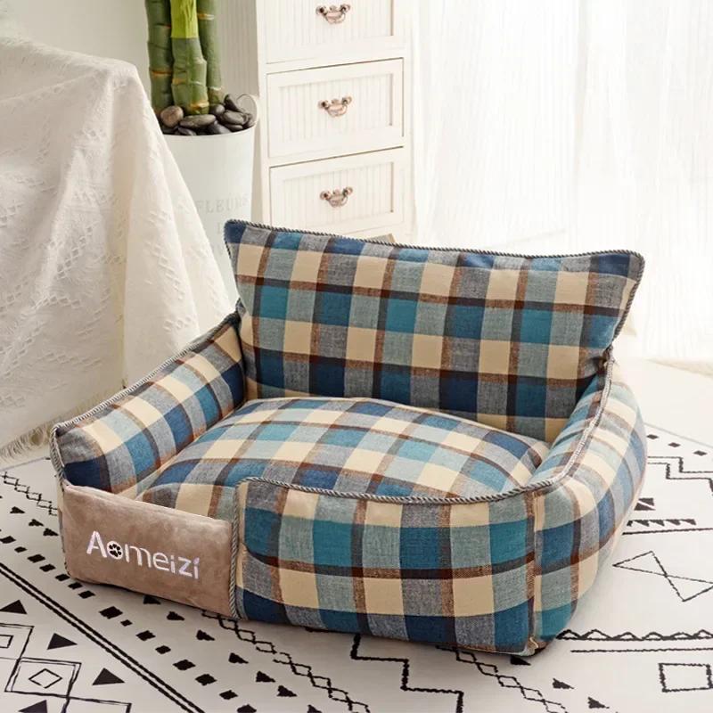 Warm Dog Cat Bed Pet Mat Removable Soft Pet House Washable Sofa Cushion Sleeping Bed For Cat Puppy Kennel Indoor Pet Dog Supplie