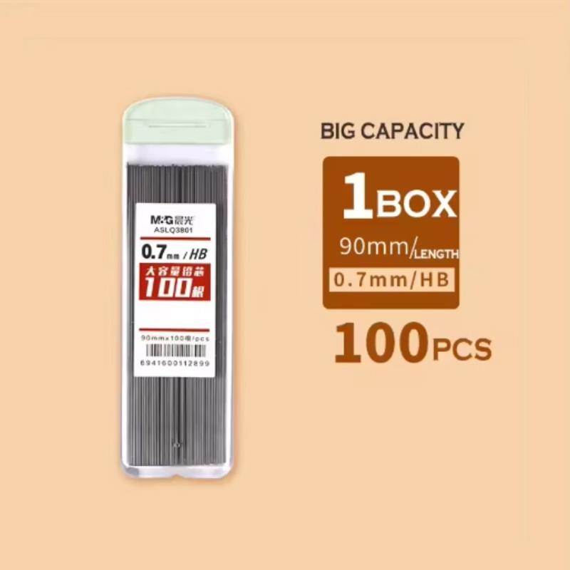 M&G Pencil Refill 2B/HB 0.5mm 0.7mm Graphite Refill Mechanical Pencil Refill Plastic Auto Replacement Pencil Refill