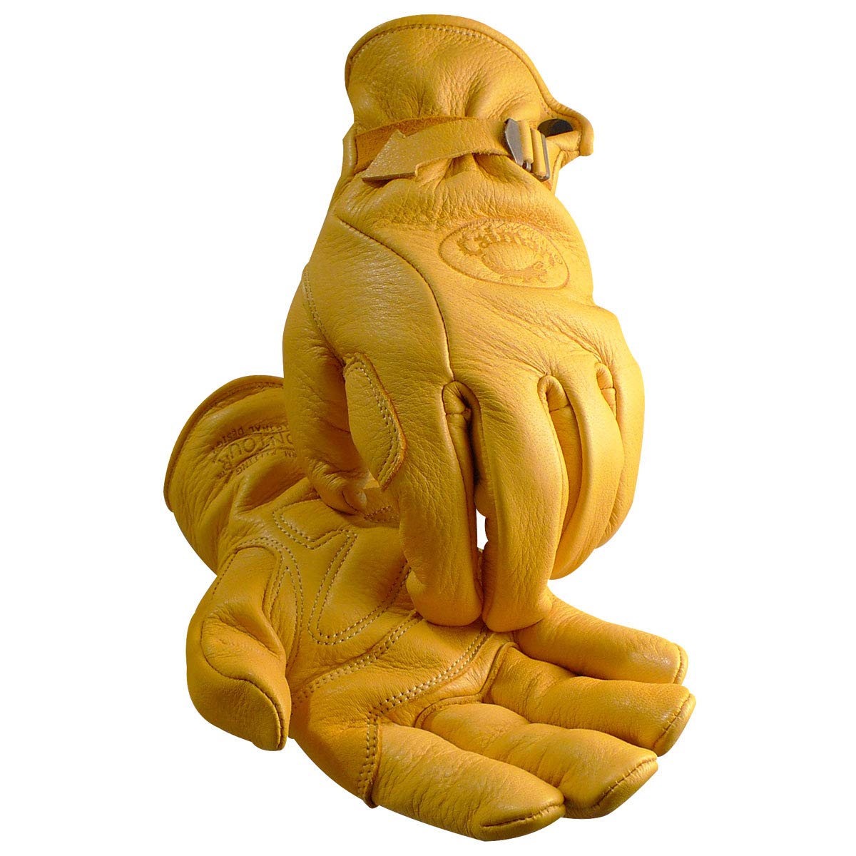 Перчатки из кожи каймана размера L, оленьей кожи,