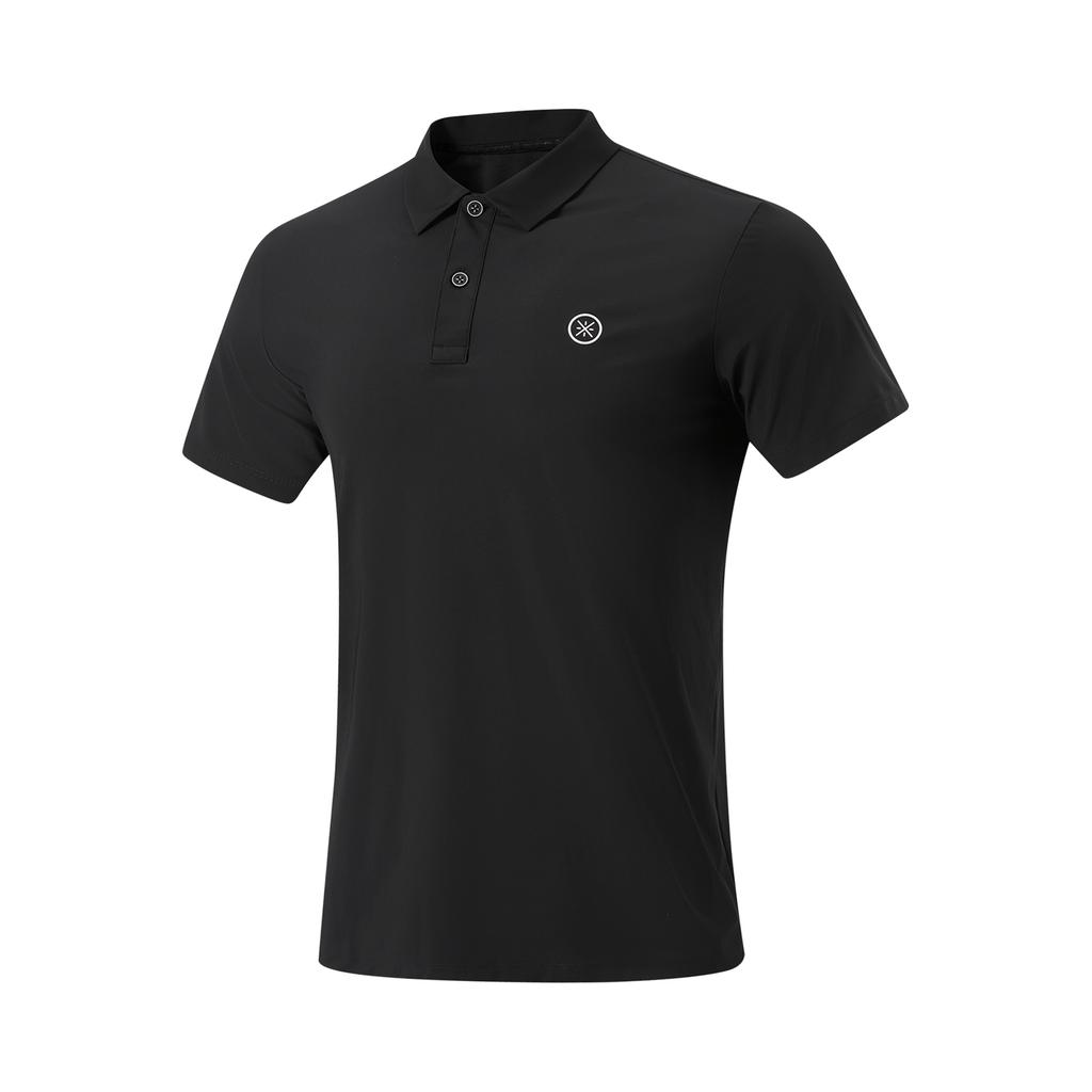 Li-Ning Way Of Wade Polo Shirts Men's Black Lapel Moderate Other APLW093-3