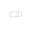 Car Headlight Switch Control Frame Cover 1* For Ford Edge 2015- Bright White