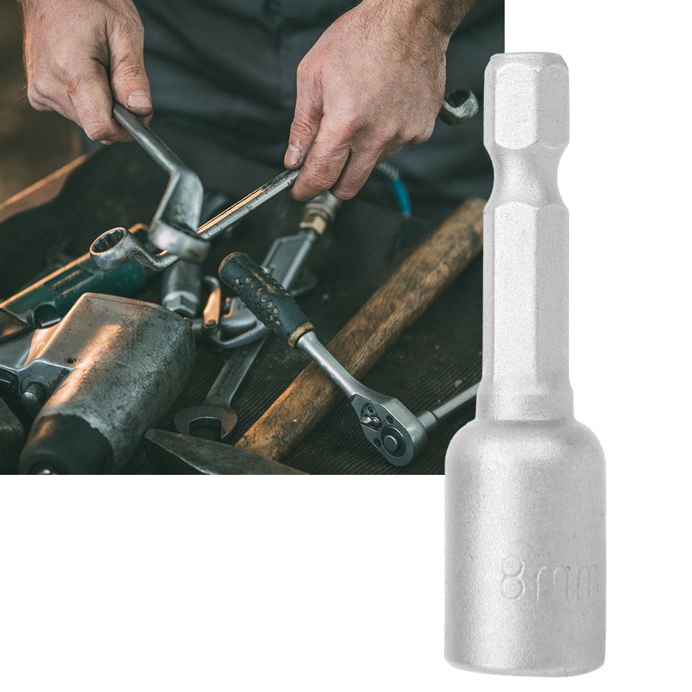 Magnetic Hex Socket Universal Blackening Surface Treated (5 Pcs 50mm Long 8mm Diameter)