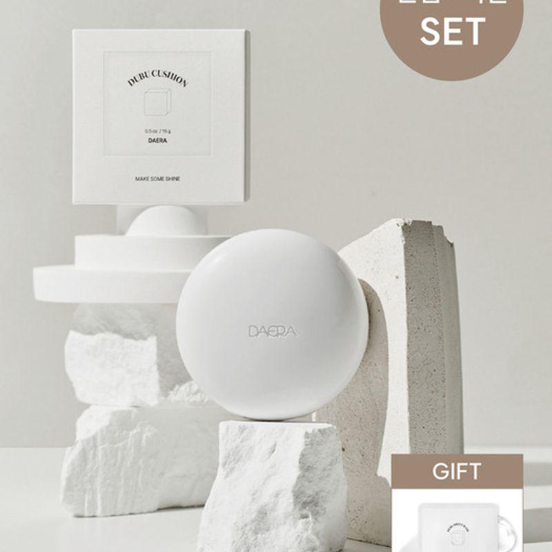DAERA Tofu Sun Cushion [Product + Refill] Tofu Sun Cushion (Main Product + Refill)