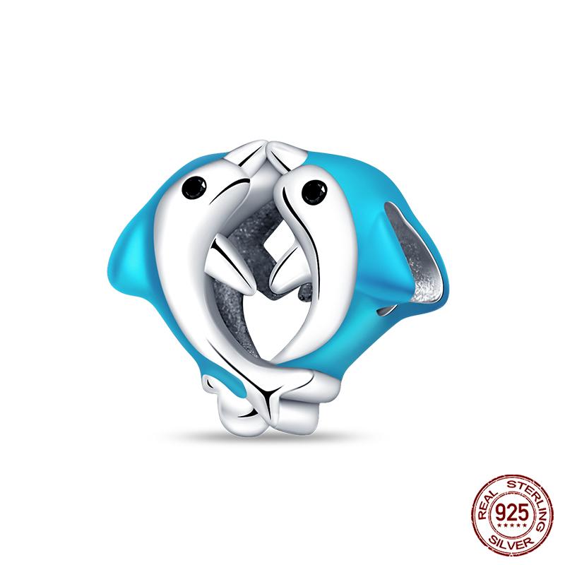 Fit Qikaola Original Bracelet Fashion Bee Astronaut Eiffel Tower Copper Charms Beads Fine Diy Birthday Jewelry For Women