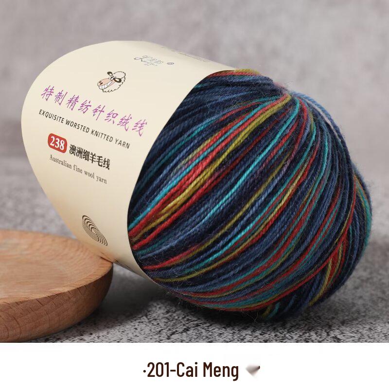 Fine Australian Wool Yarn for Hand-Knitted Sweaters, Hats, and Scarves
