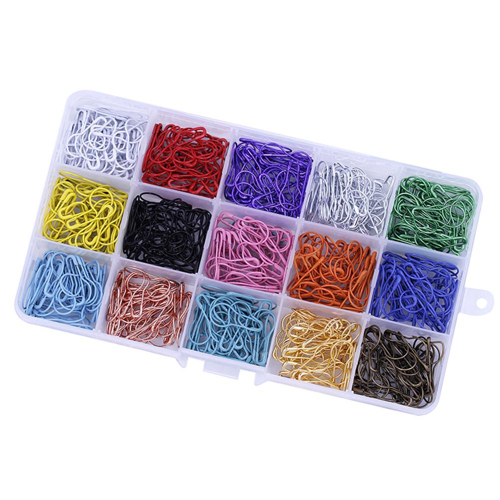 450Pcs Metal Gourd Safety Pins Bulb Assorted Colors for DIY Craft Clothing Knitting Markers Safety Pins