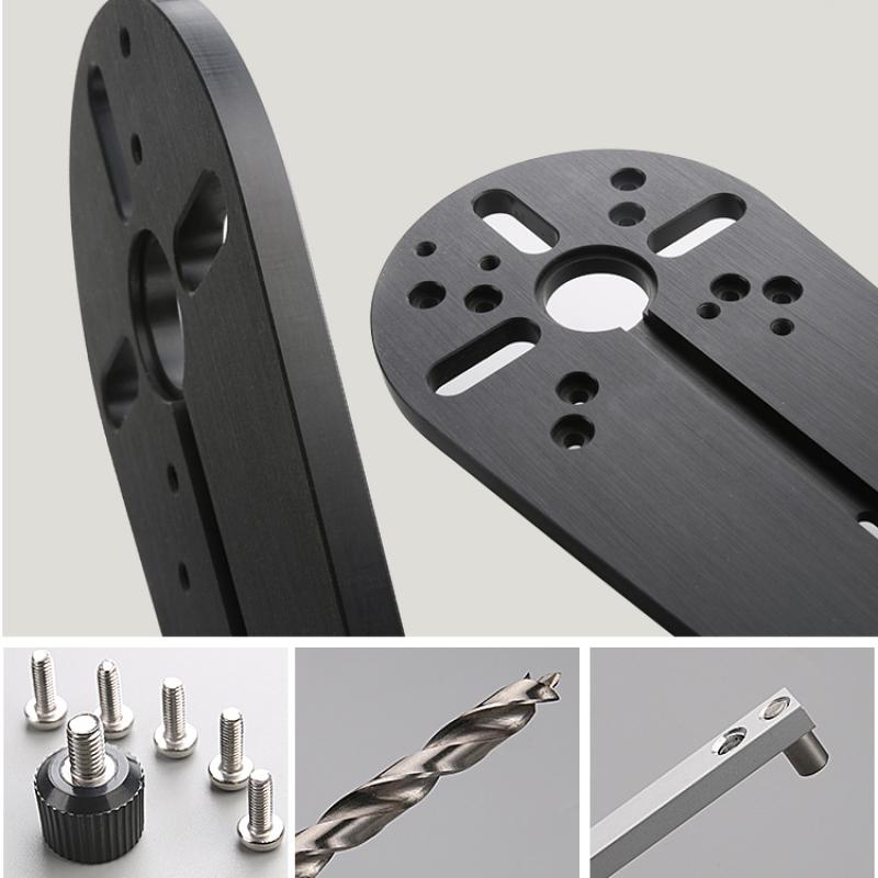 1set Circle Cutting Jig for Small Wood Routers Electric Hand Trimmers Woodworking Milling Groove