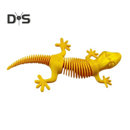 

3D-печатная фигурка ящерицы с подвижными суставами, фигурка геккона, шарнирная модель животного, игрушка для домашнего офиса, книжной полки, украшения рабочего стола, орнамент