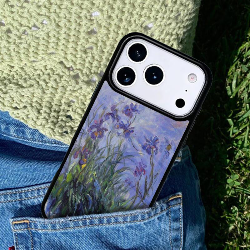 Irises Painting Phone Case Cover Compatible with for IPhone 17air 16e 15 14 13 12 11Pro Max 17 Air