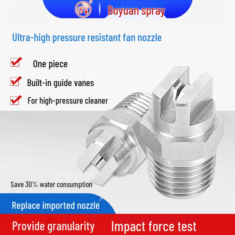 

BSPT/NPT Flat Tungsten Steel Fan Nozzle for High-Pressure Car Wash & Cooling Spray Angle custom remarks