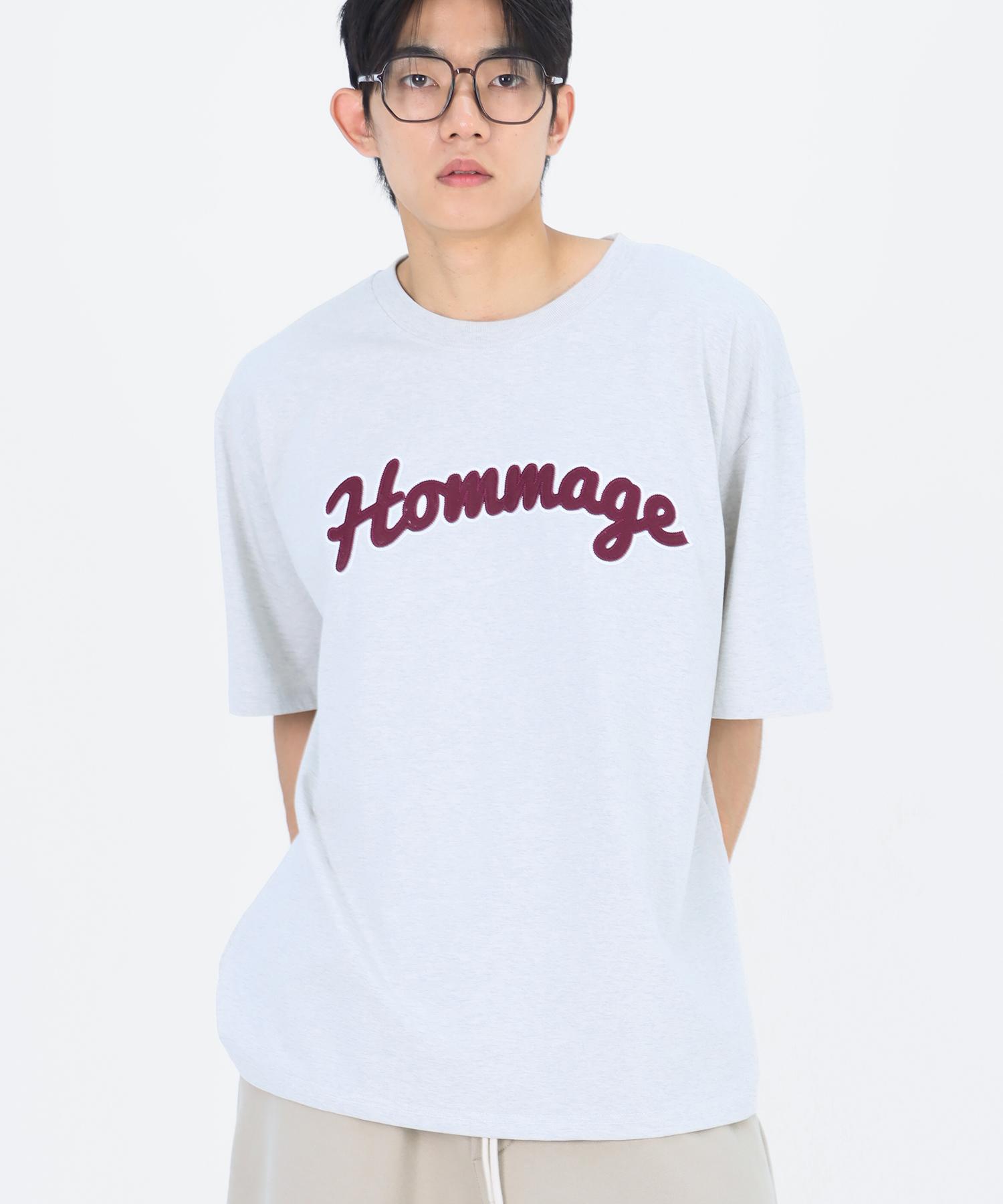 Row Lab Hommage Applique Short Sleeve T-Shirt - Oatmeal M