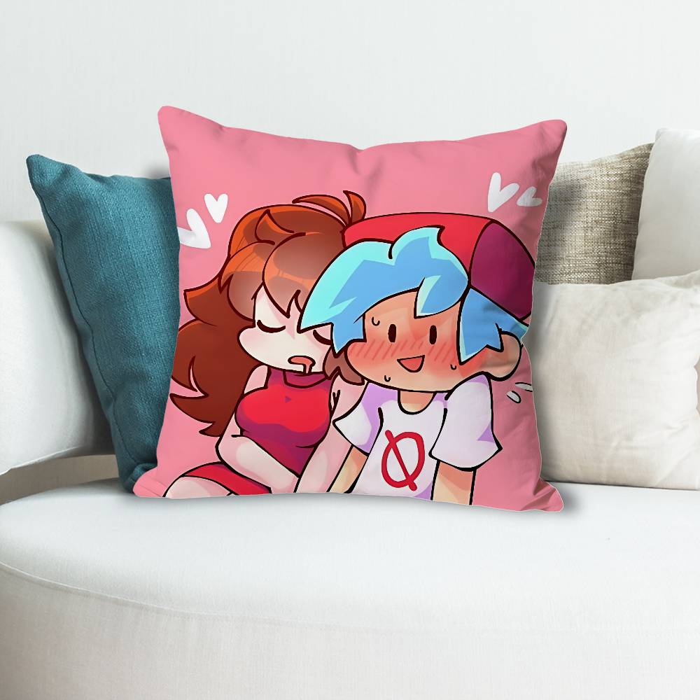 FFriday Night FFunkin Anime Celebrity Merchandise AllMatch Printed Pillow Case Sofa Car Office Room Decoration Protector