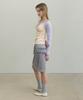 Forev Mesh Frill Midi Skirt - Silver