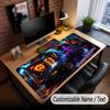 Skull Gothic Theme Custom Mouse Pad Personalized With Name Text Customized Desk Mat For Office Home Decor