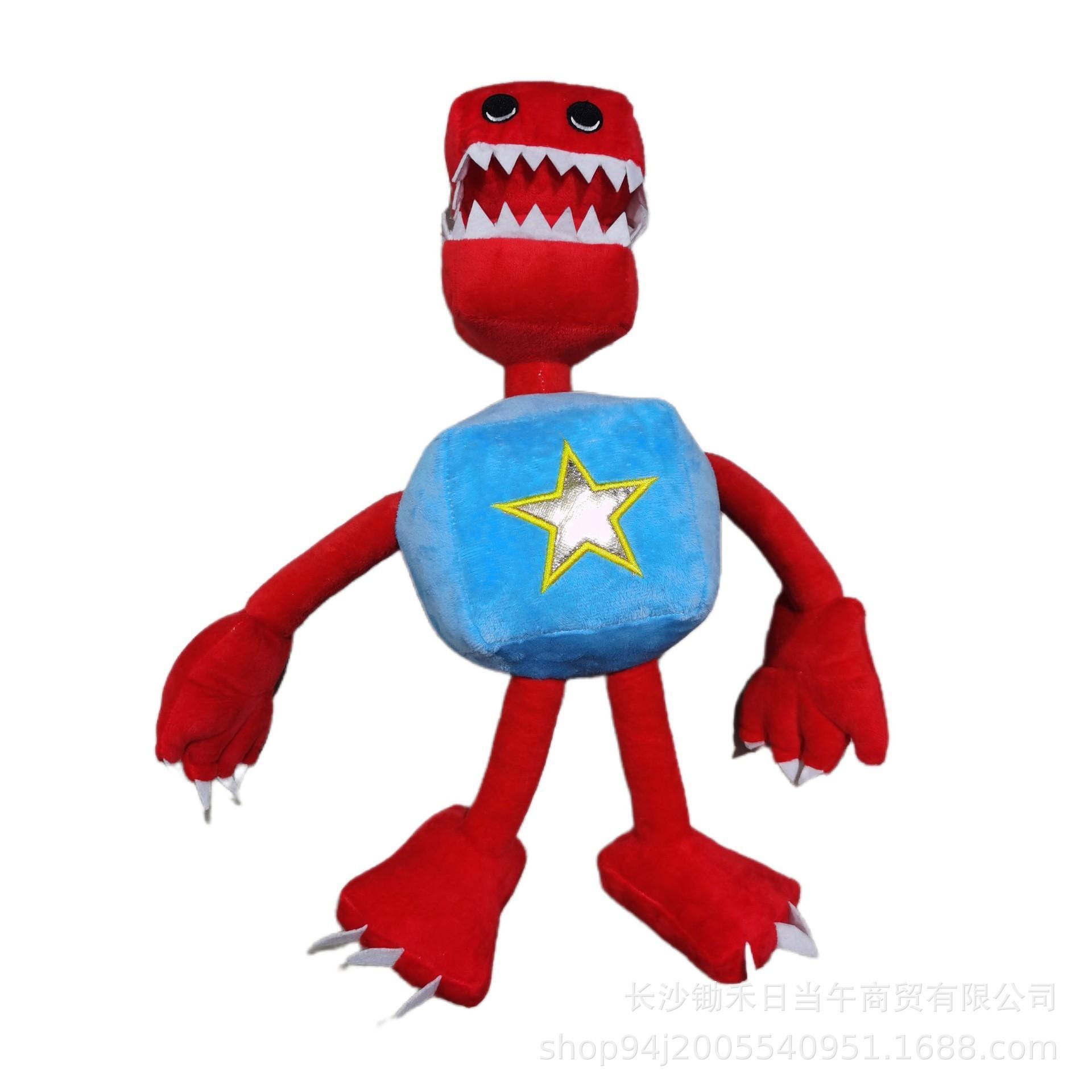 Bambola di Peluche Bambola Time Around Bambola Mostro Salsiccia Bambola Mostro Rossa Blu Giocattolo di Peluche Diavolo Blu as shown