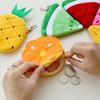 Kawaii Fruits H Coin Purse Children Zip Small Change Purse Wallet Women Pouch Money Bag Girl Mini Short Coin Holder Wallet