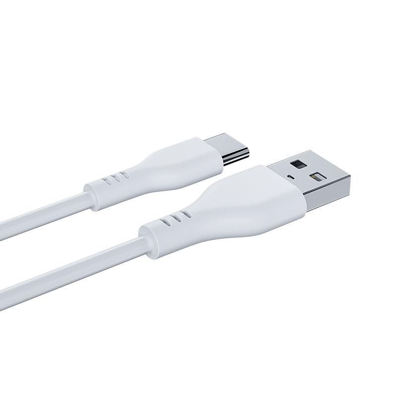 High-Current Type-C USB Cable for OPPO, Huawei, Xiaomi - 2.4A Flash Charge, Durable PVC