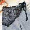 Y2K Triangle Apron Embroidery Outwear Mini Skirt Fashion Waist Scarf  Streetwear