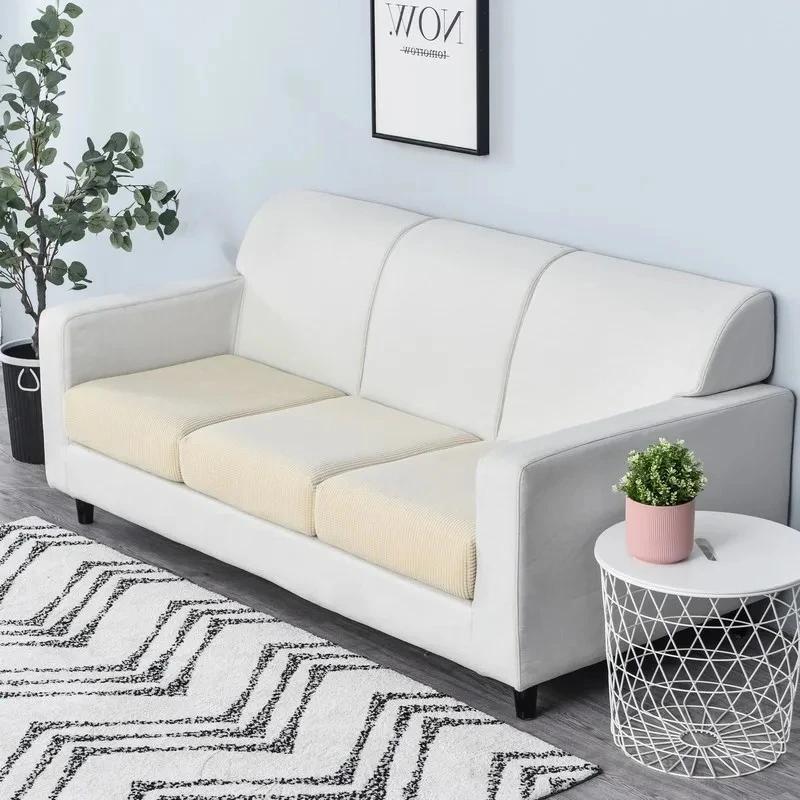 Jacquard Sofa Cushion Cover Elasticity All-season Universal Shower Cap Design for Easy Installation Suitable for All Occasions