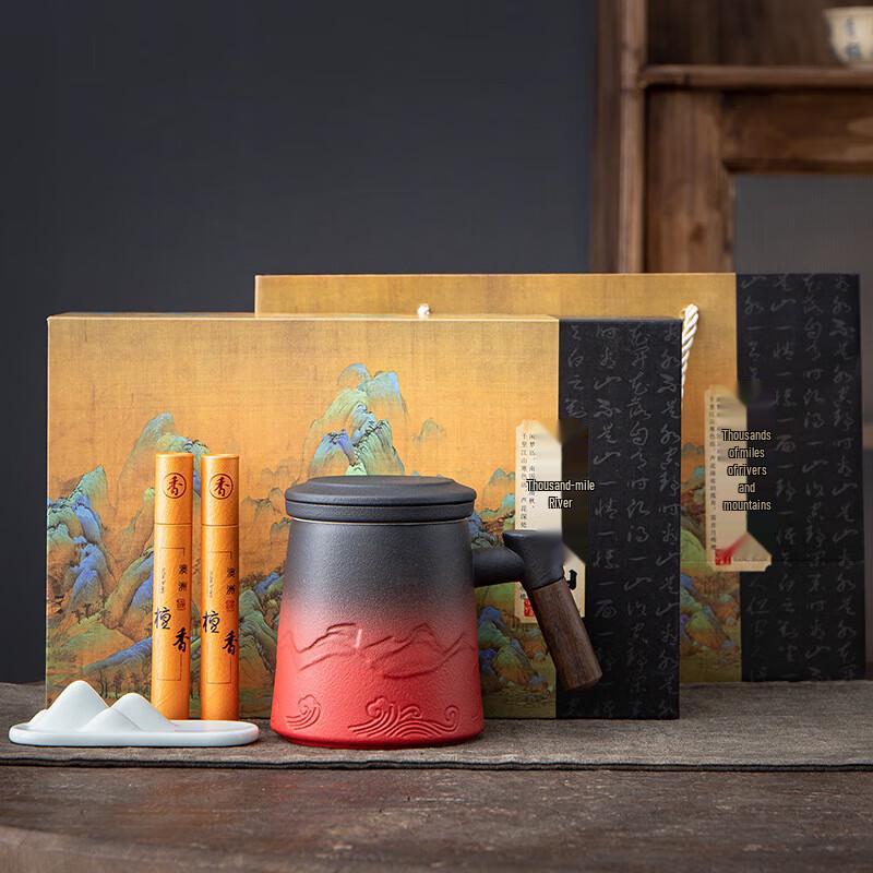 Ceramic Tea Infuser Mug with Lid