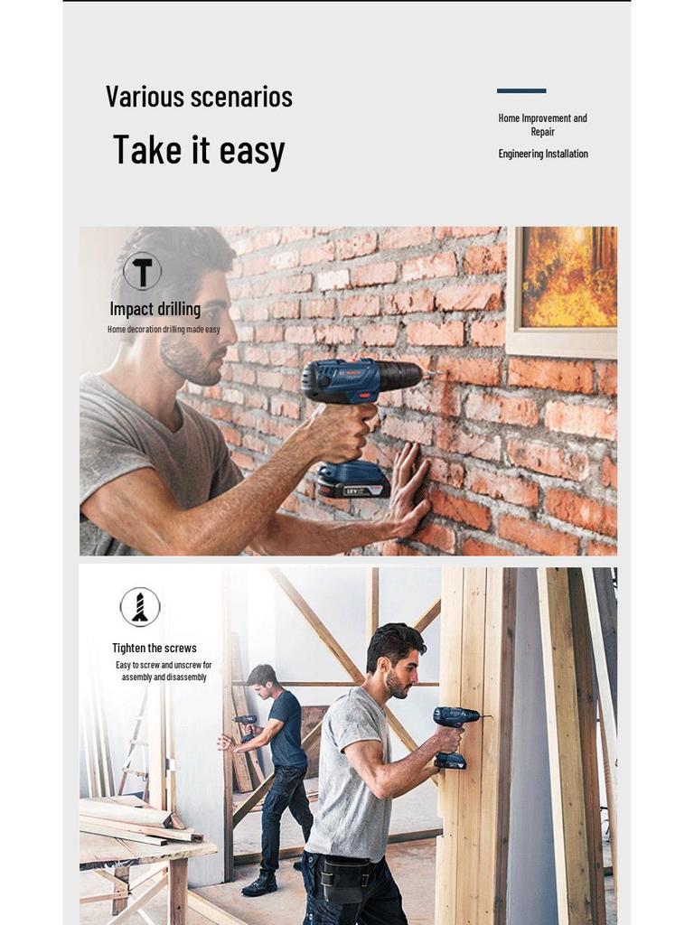 Bosch GSB180LI 18V Rechargeable Impact Drill & Electric Screwdriver