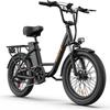 URLIFE E20 Multi Terrain Electric Bike With TowSeat 48V13Ah Battery 500W Motor Electric Bicycle 20 Inch City Fat Tire Outdoor Riding E-bike