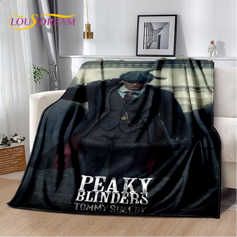 2025 New Tommy Shelby P-Peaky B-Blinders Soft Blanket,Soft Throw Blanket for Home Bedroom Bed Sofa Picnic Travel Cover Gift