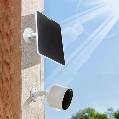 Solar Panel Short-Circuit Protection Universal Camera Security Surveillance Wall Mount Solar Panel Charger for Ring Video Doorbell 4/3/Plus
