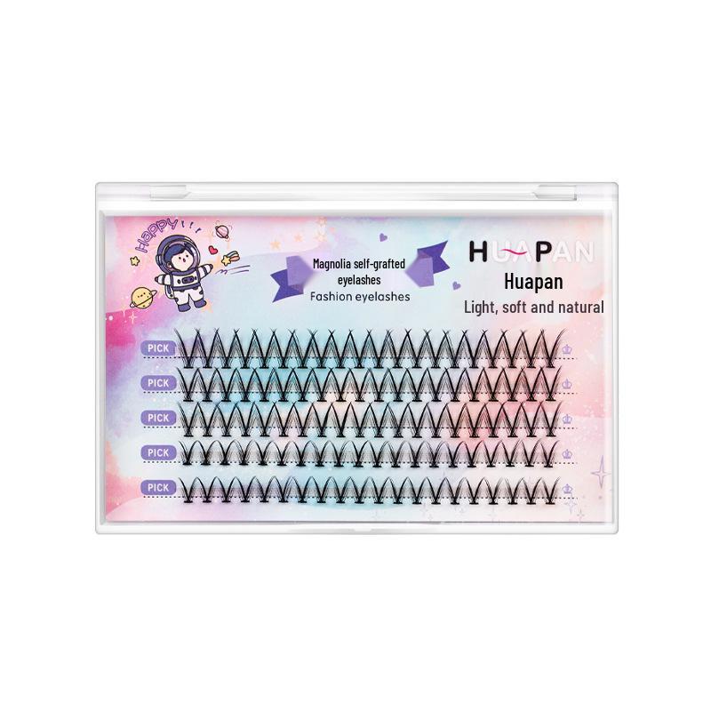 

V-Shaped Magnolia Influencer False Eyelashes, Air Volume Natural Single Cluster Standard