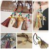 Handwoven Tibetan Prayer Tassel Pendant Tassel Spinning Wheel Keyring  Tourism Commmemorative