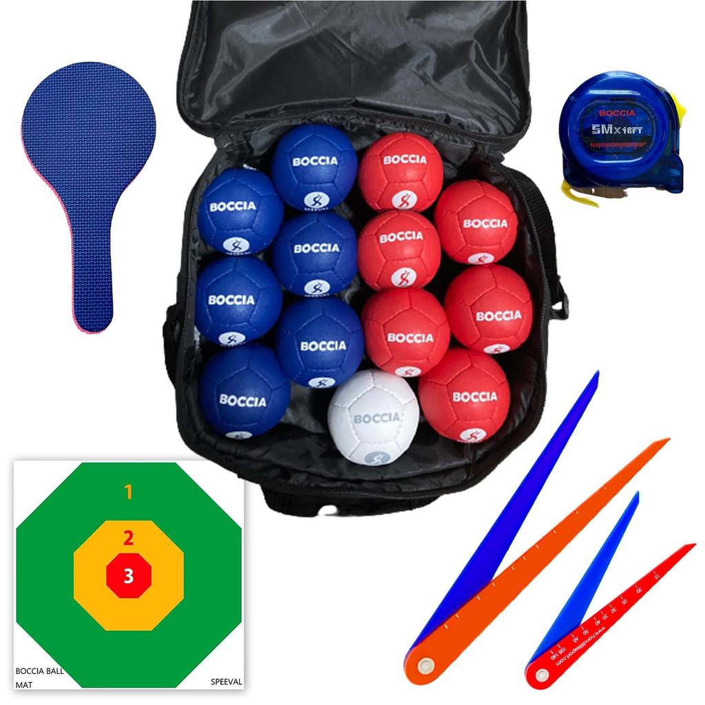 to play even for Boccia Ball Official Paralympic Medium Includes Target Mat [Easy beginners] Set, Standard, Balls,