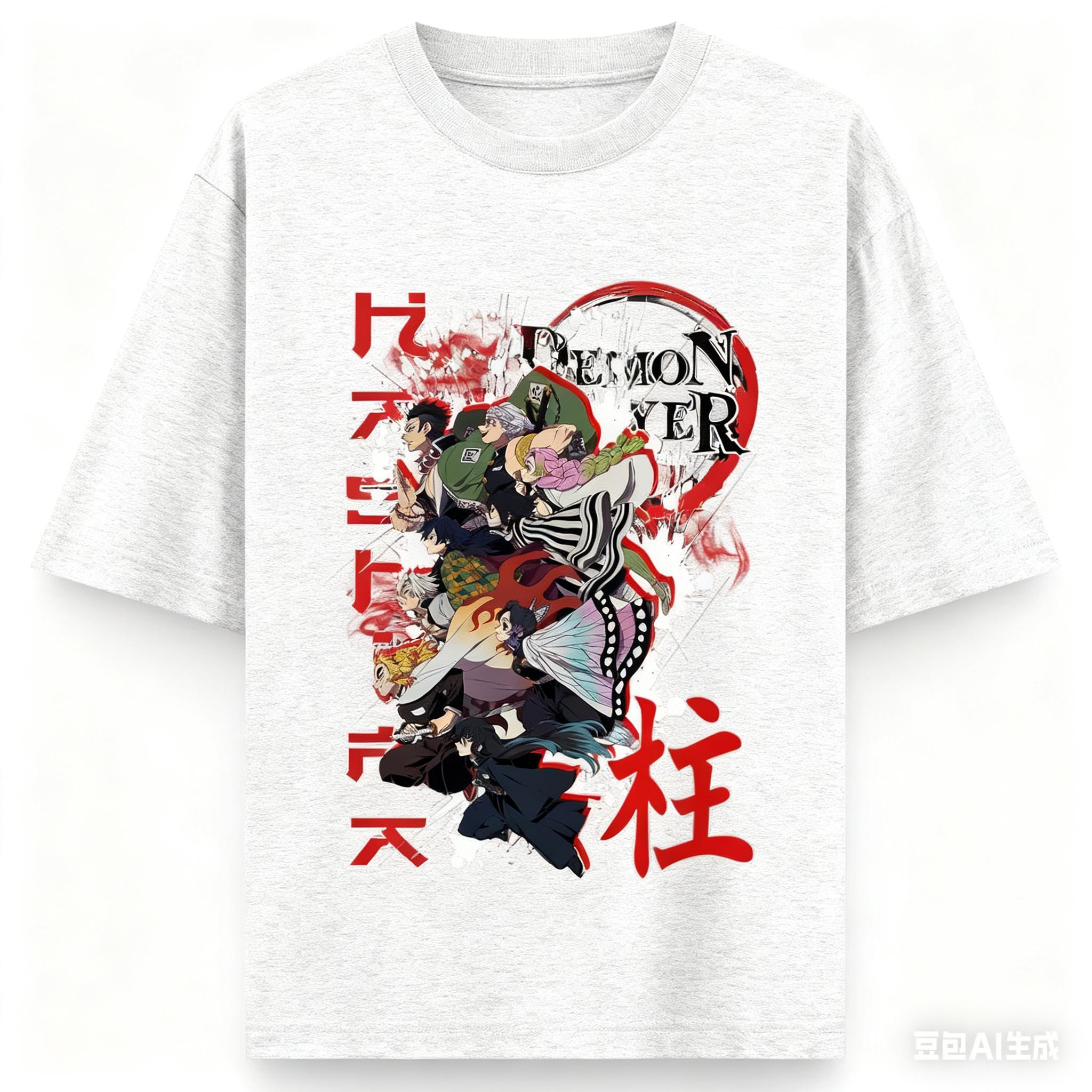 

Demon Slayer Anime Printing Oversized Cotton Tshirt Men and Women Comfortable Harajuku Trend Y2K Summer Absorb Sweat Tshirt XL