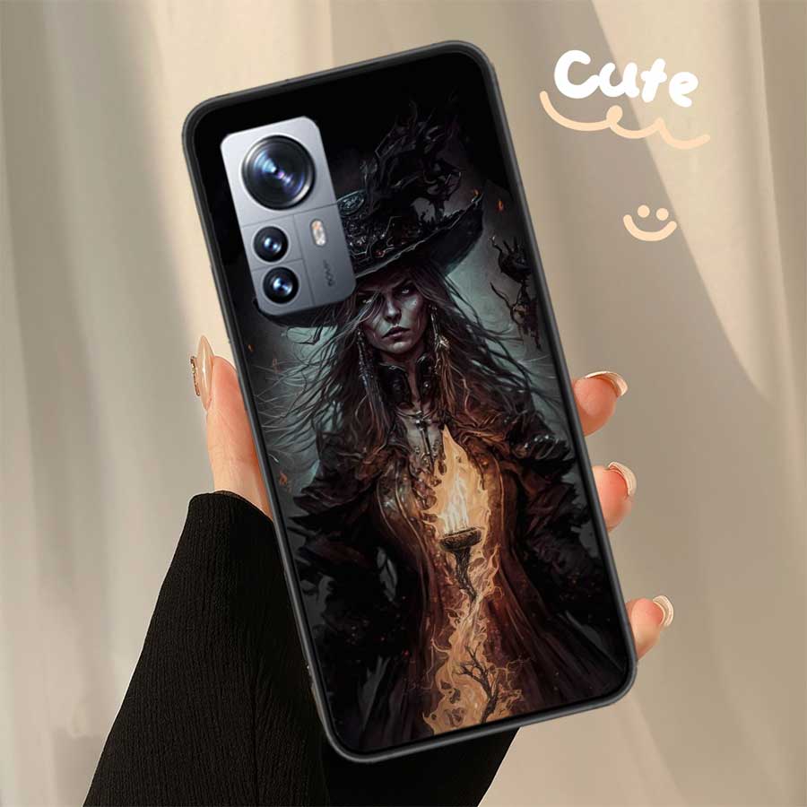 Halloween Moon Witch Horror Phone Case For Xiaomi Poco X7 X6 X5 X4 X3 GT NFC M4 M5 Pro 5G M3 Mi F6 F5 F4 F3 F2 F1 Capa Coque TPU